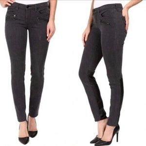 Blank NYC Skinny Classique Moto Jeans Size 28 Stretch Denim Equestrian